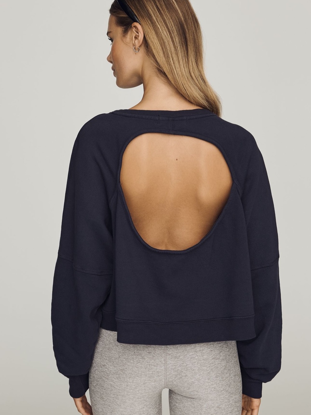 💗 ANTHROPOLOGIE DAILY PRACTICE OPEN BACK PULLOVER SWEATER SIZE L NEW 💗